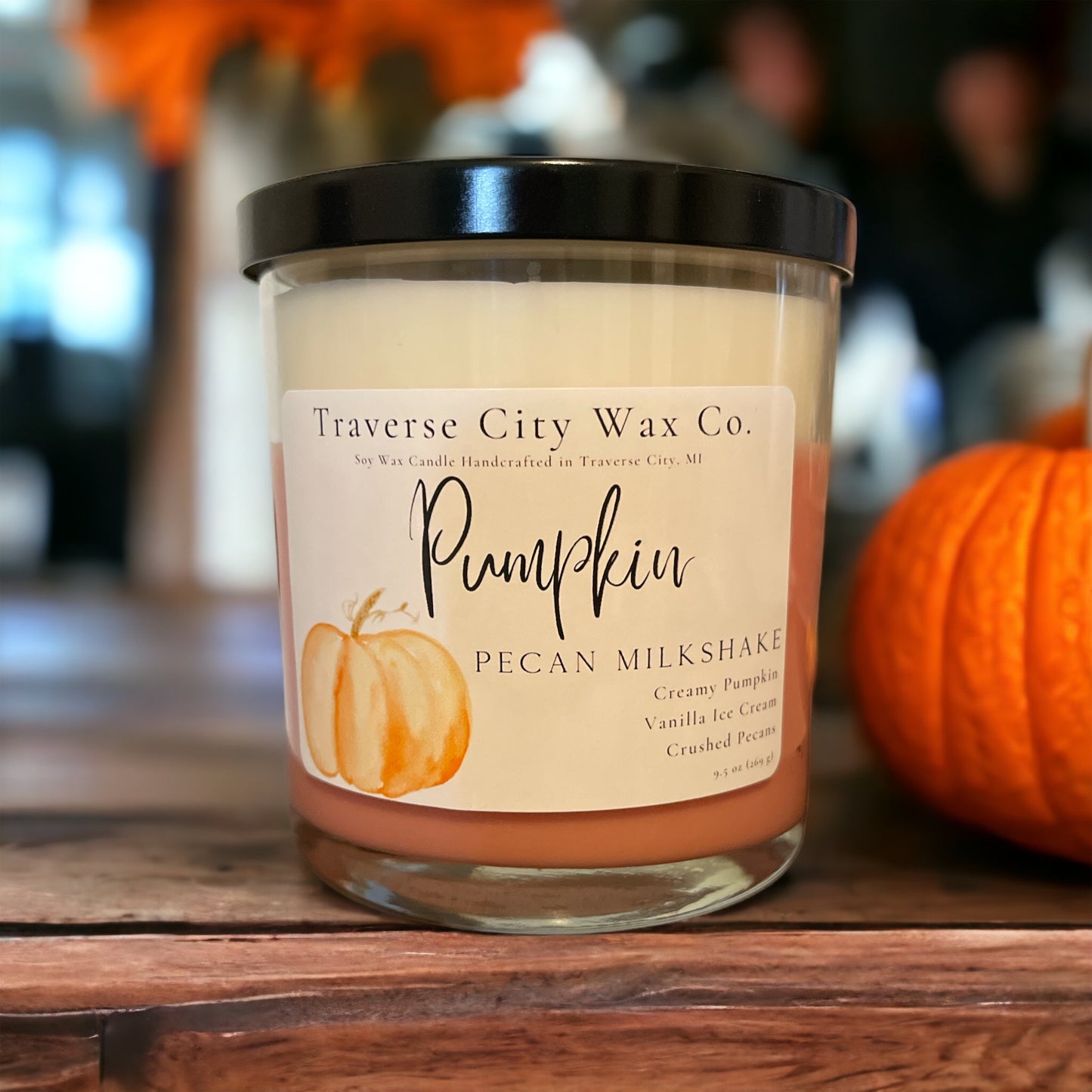 SALE 25% OFF PUMPKIN PECAN MILKSHAKE 2 WICK SOY CANDLE