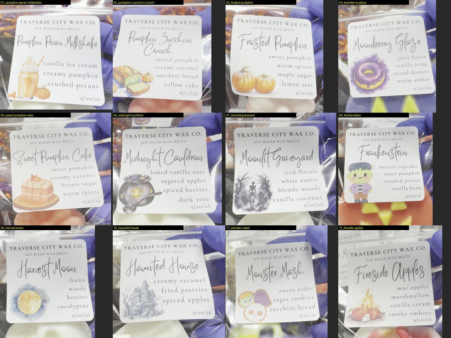 HALLOWEEN WAX MELT SAMPLER