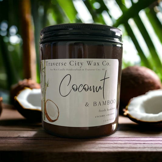 SALE 25% OFF COCONUT & BAMBOO JAR CANDLE